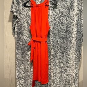 Cute red halter dress. Medium